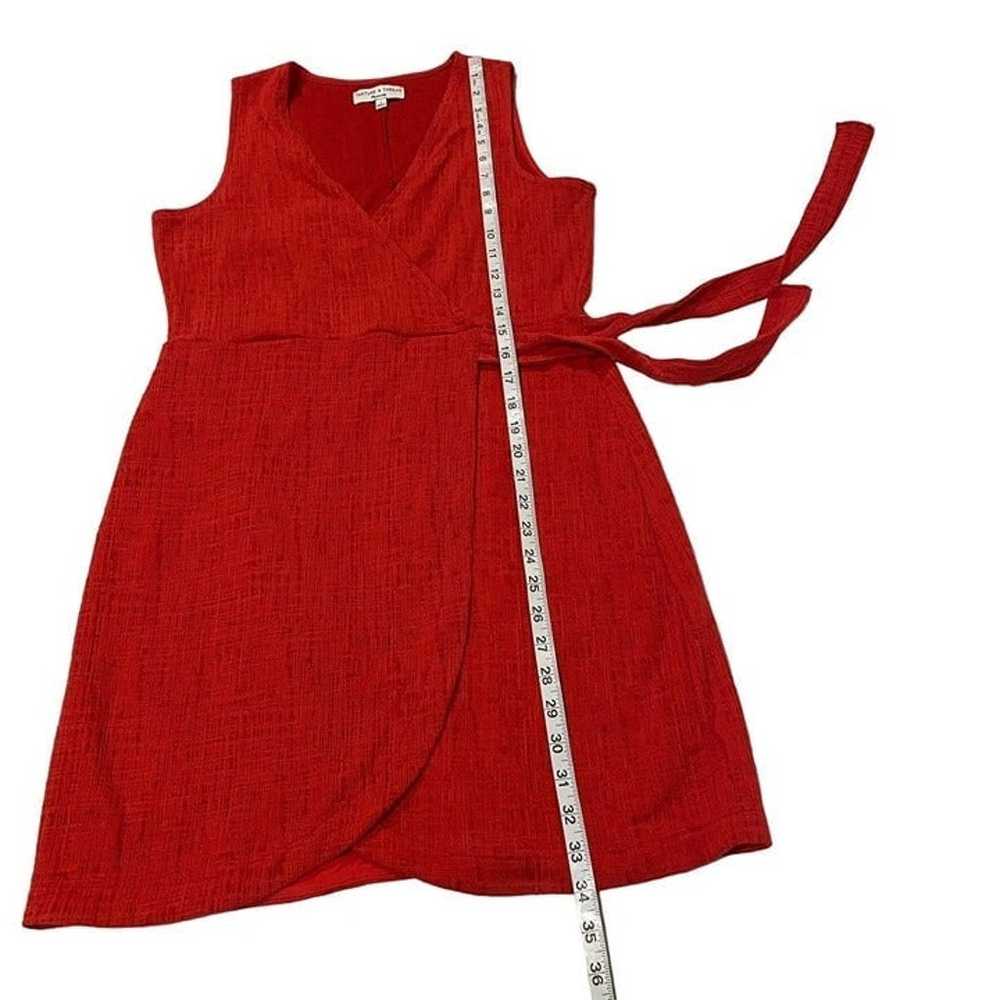 Madewell Texture & Thread Crosshatch Side-Tie Red… - image 7