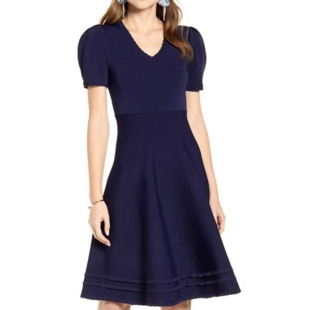 RACHEL PARCELL DRESS • NAVY • PERFECT CONDITION - image 1