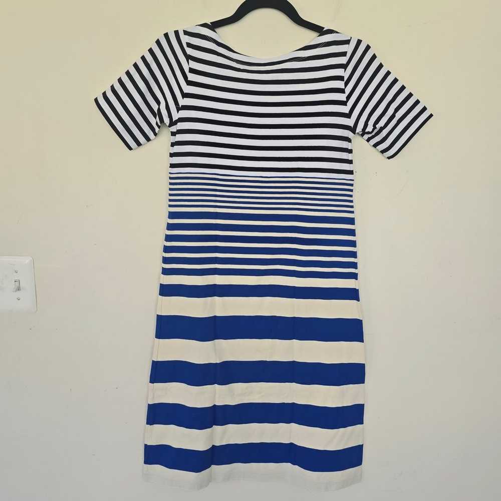 New MARNI X UNIQLO Striped Short Sleeve Dress Blu… - image 6