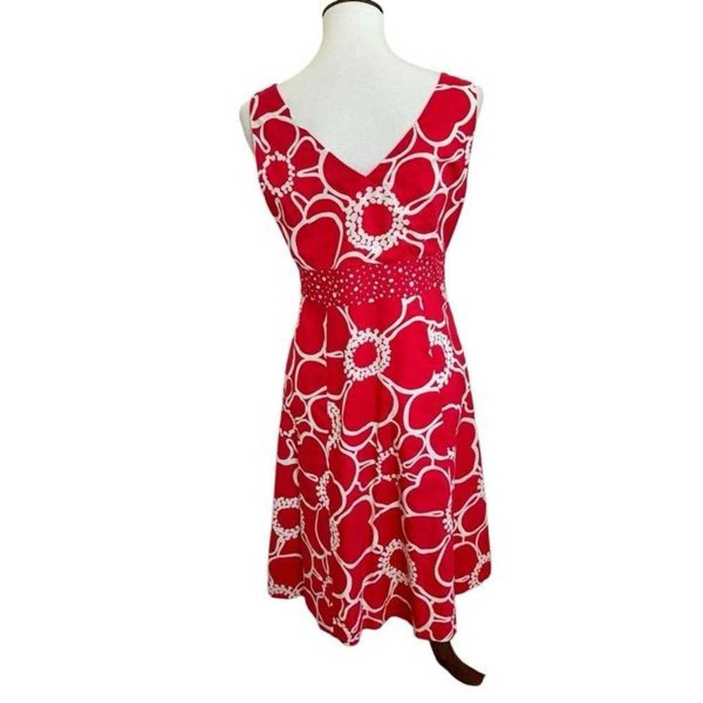 Boden Sleeveless Alfani Floral Dress WH182 V-Neck… - image 2