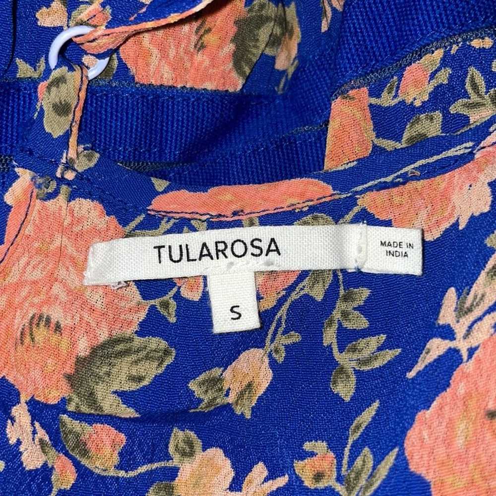 Tularosa Alice Dress in Navy & Peach Floral deep … - image 5