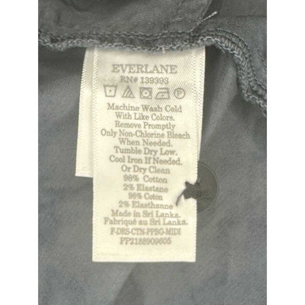 Everlane The Paperbag Dress in Dark Slate Size Me… - image 5