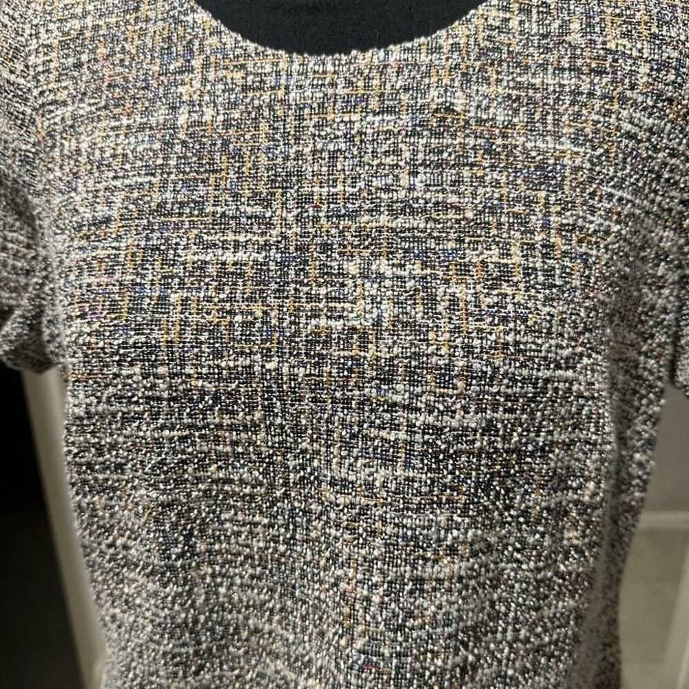 Calvin Klein Tweed Midi Cap Sleeve Dress - image 4