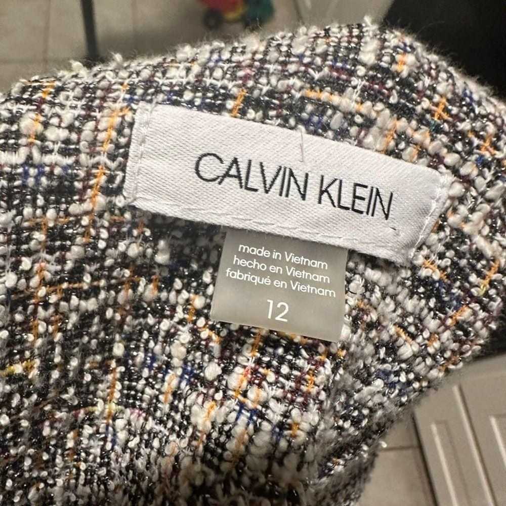 Calvin Klein Tweed Midi Cap Sleeve Dress - image 6