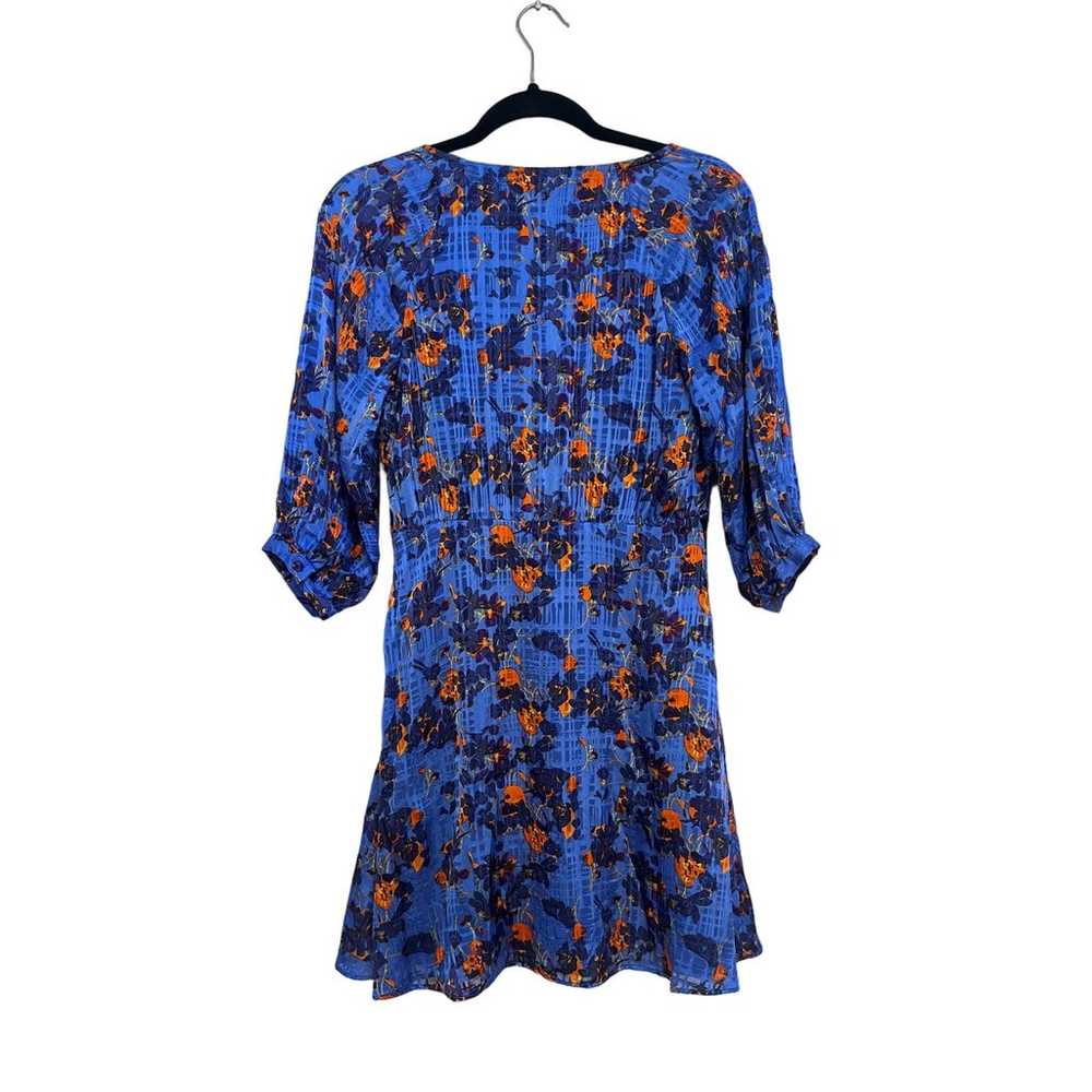 Tanya Taylor Natalia Dress Blue And Orange Floral… - image 2