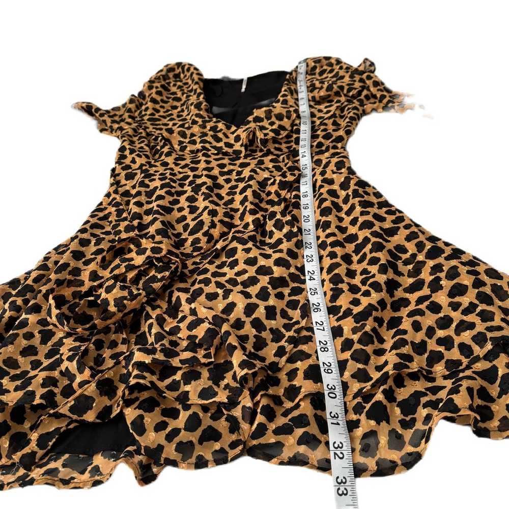 Free People Frenchie Leopard Print Wrap Dress Ruf… - image 6