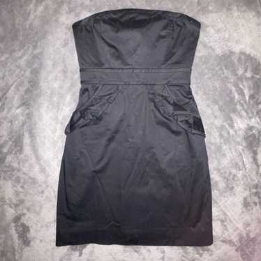 J. Crew Strapless Black Party Dress