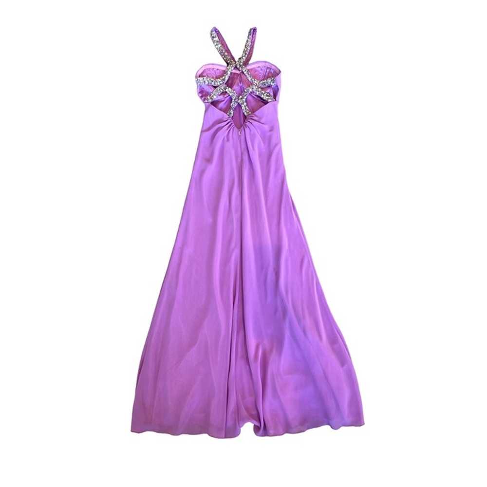 Faviana Couture Formal Lavender Purple Sequin Jew… - image 10