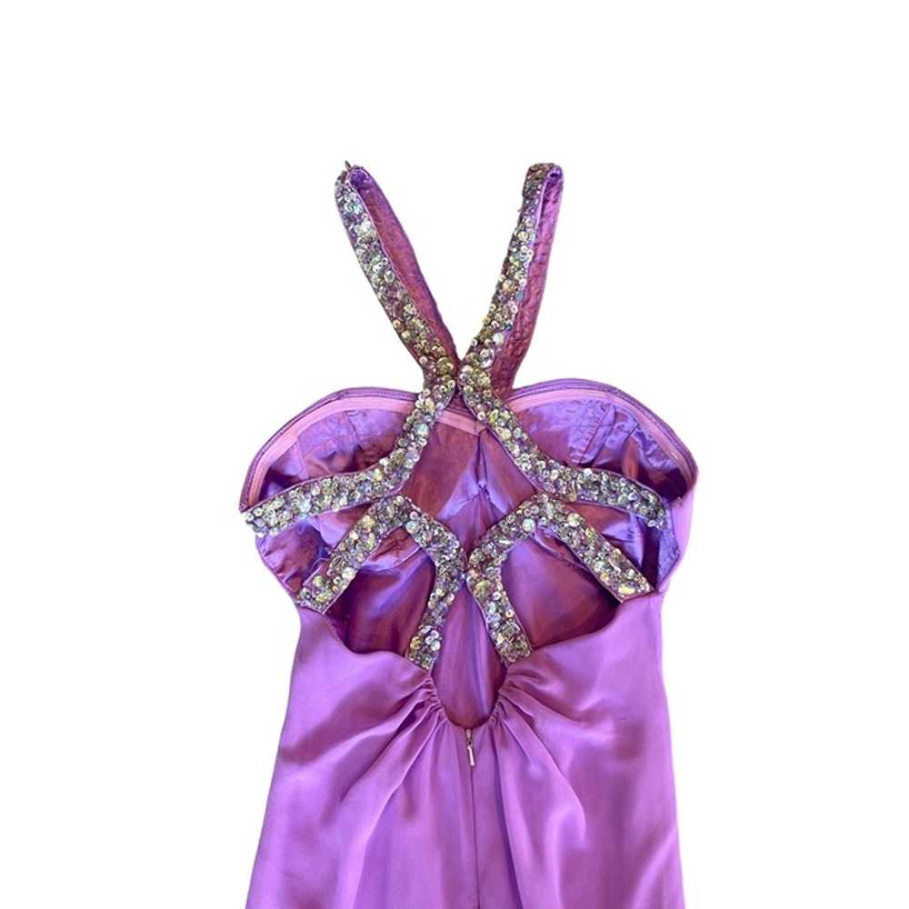 Faviana Couture Formal Lavender Purple Sequin Jew… - image 12