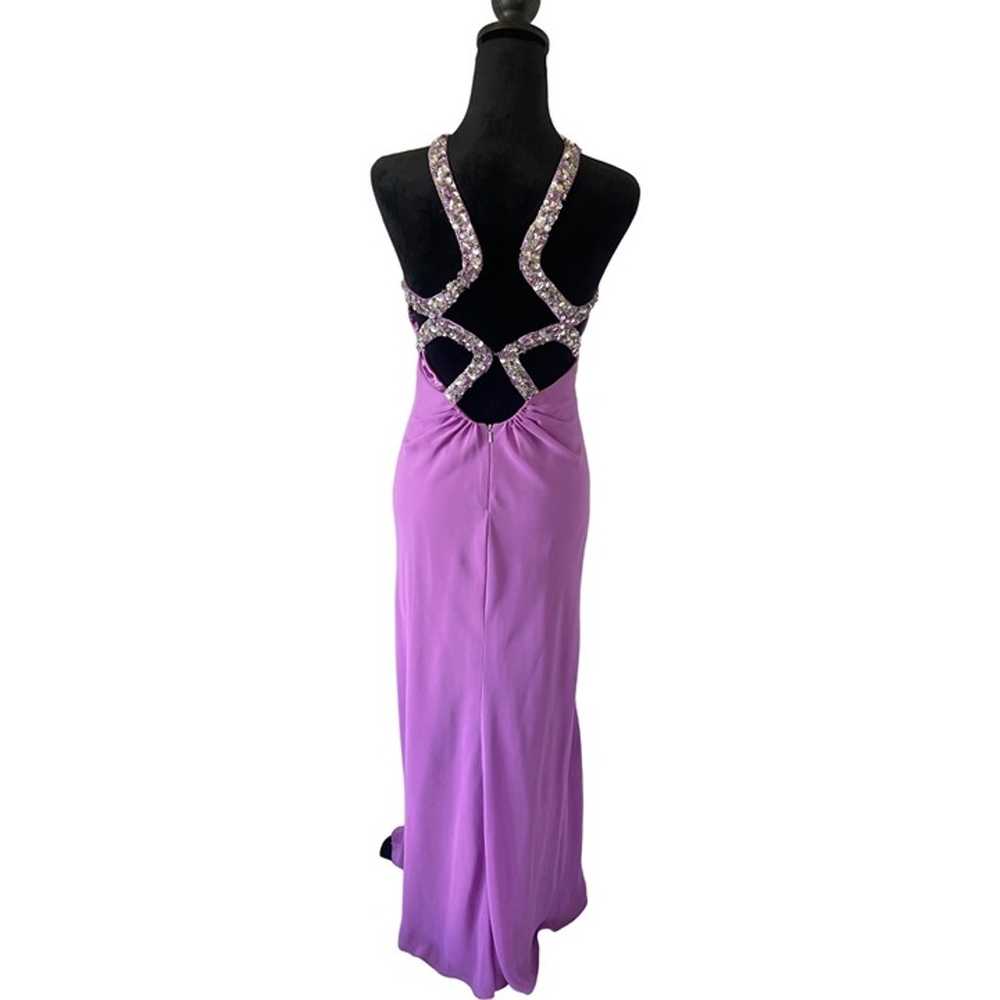 Faviana Couture Formal Lavender Purple Sequin Jew… - image 6