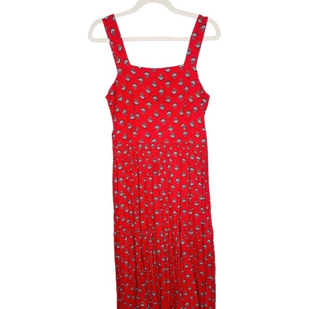 Ann Taylor Linen Rayon Floral Tiered Midi Dress S… - image 5