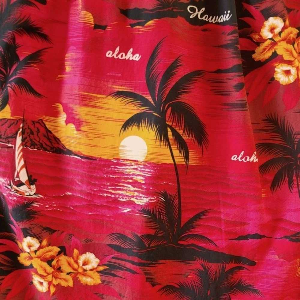 Royal Hawaiian Creations Red Tropical Muumuu Dres… - image 10