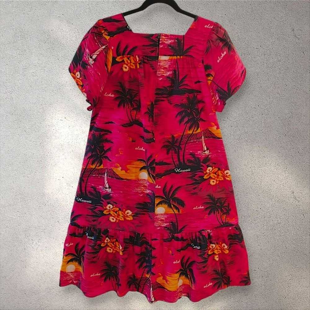Royal Hawaiian Creations Red Tropical Muumuu Dres… - image 6
