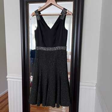 Etcetera Fit and Flare Silk Beaded Dress Size 0