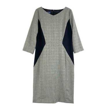 Pendleton 100% virgin wool plaid sheath dress Sz 6