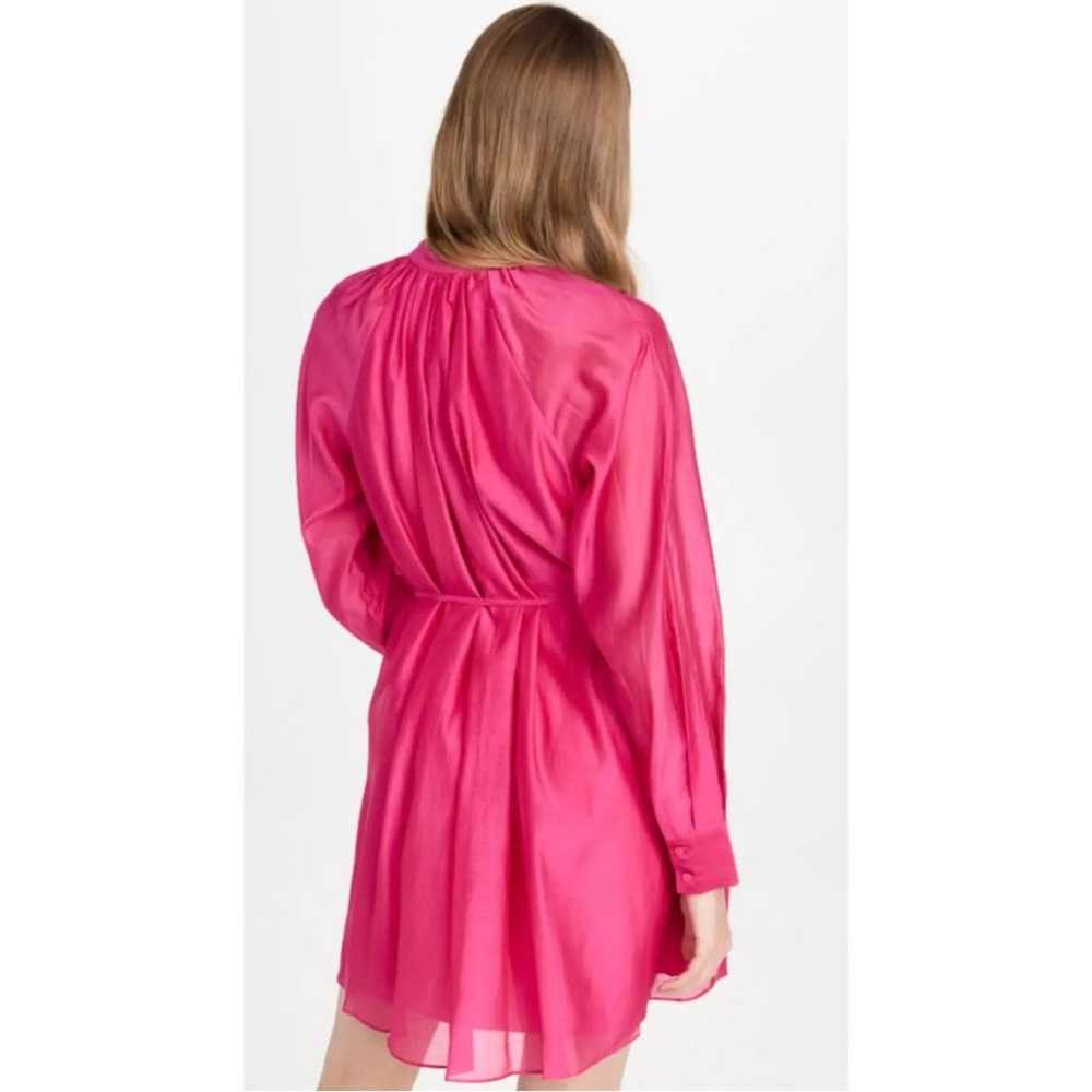 Rebecca Taylor Silk Blend Long Sleeve Shirt Dress… - image 2