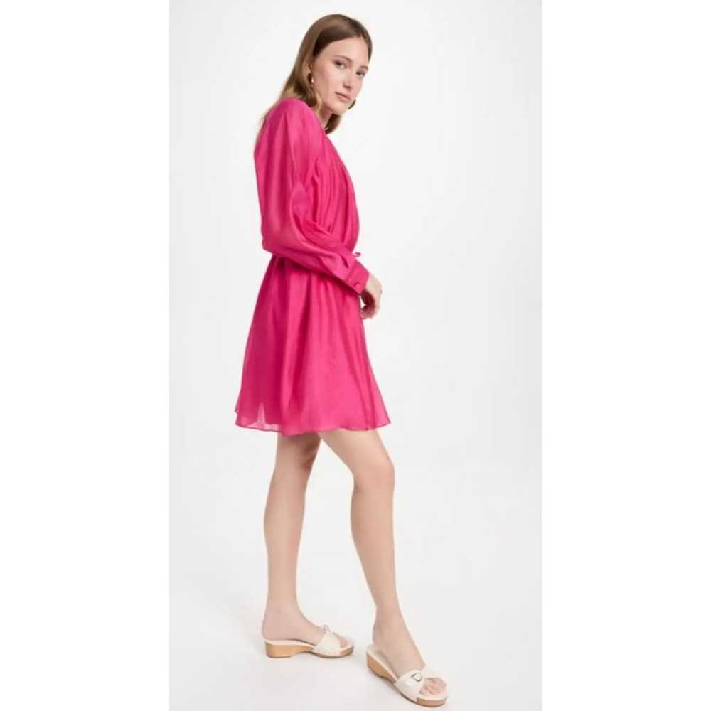 Rebecca Taylor Silk Blend Long Sleeve Shirt Dress… - image 3