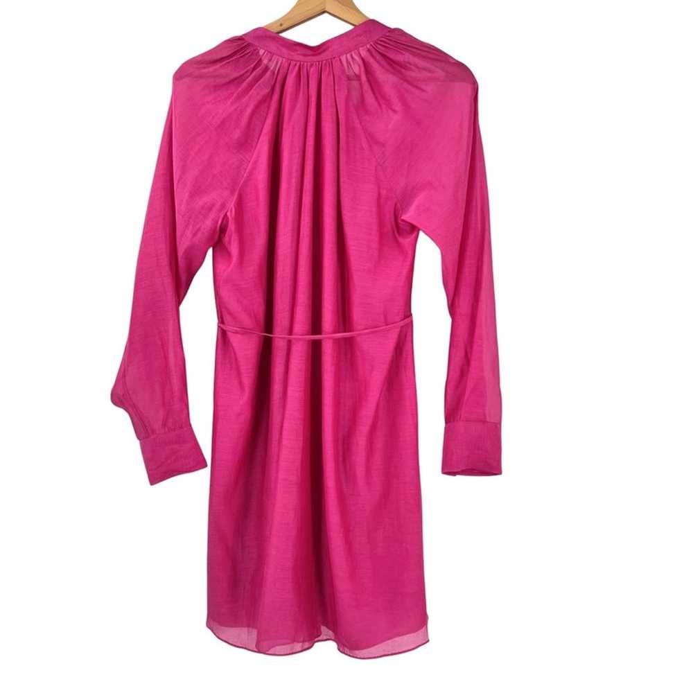 Rebecca Taylor Silk Blend Long Sleeve Shirt Dress… - image 5