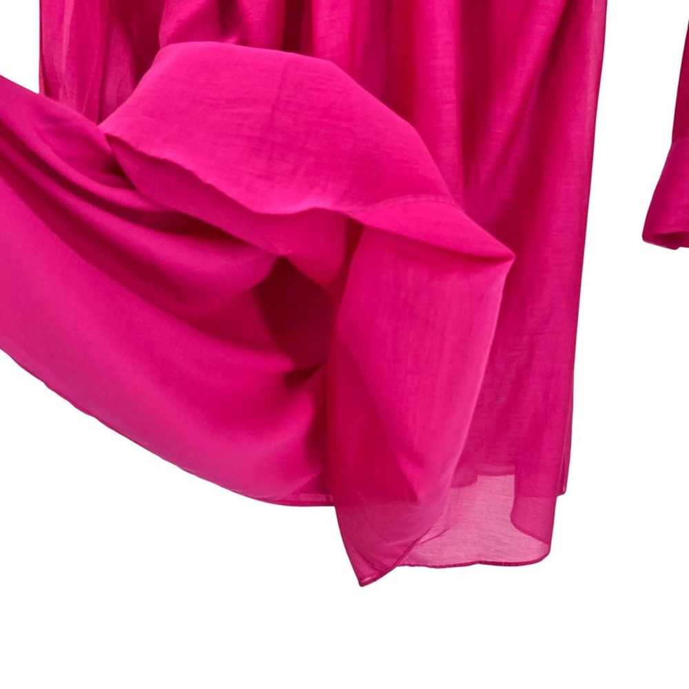 Rebecca Taylor Silk Blend Long Sleeve Shirt Dress… - image 7