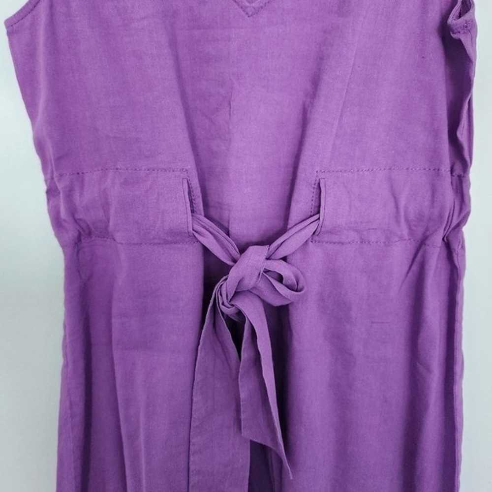 Theory Linen Blend Purple Lightweight Mini Dress 4 - image 4