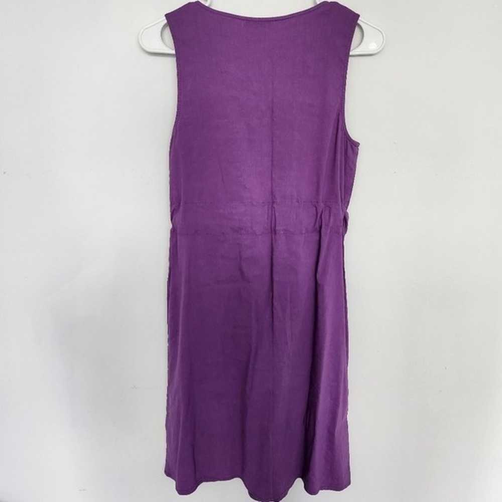 Theory Linen Blend Purple Lightweight Mini Dress 4 - image 6