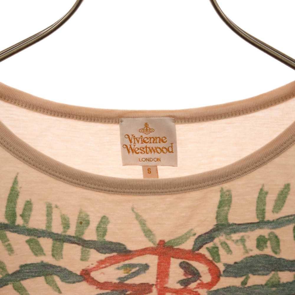 Vivienne Westwood Size S 90S Orb Print Short Slee… - image 3