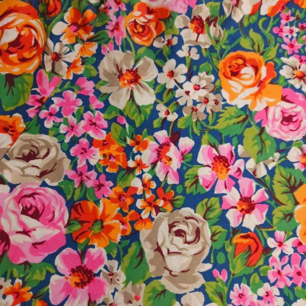 Vintage Dash-About 60s Cotton Floral Romper Skort… - image 2