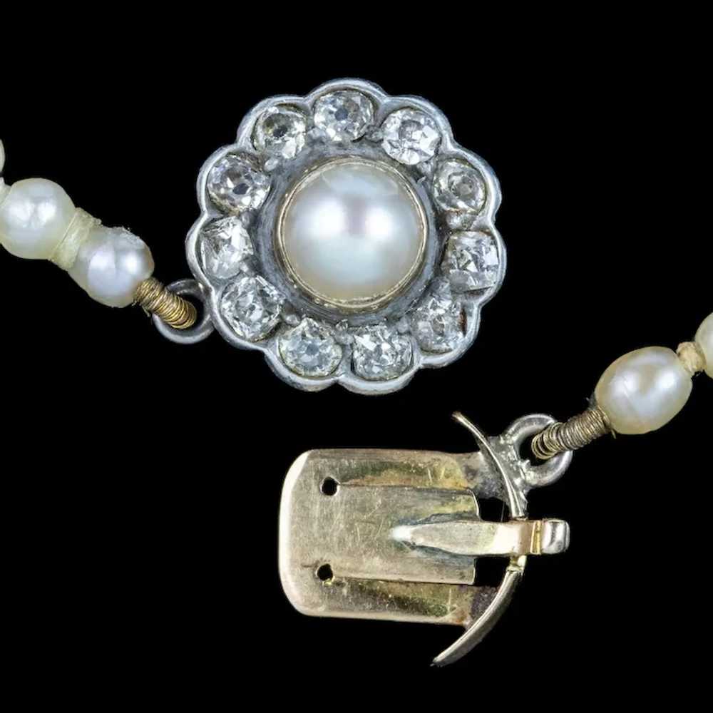 Antique Victorian Natural Baroque Pearl Necklace … - image 5