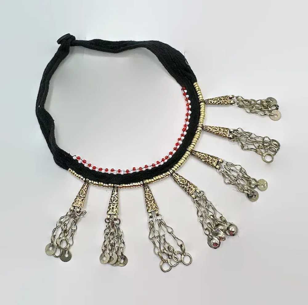 Afghan Necklace, Kuchi, Brass, Vintage Necklace, … - image 3