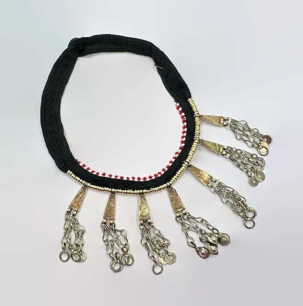 Afghan Necklace, Kuchi, Brass, Vintage Necklace, … - image 5