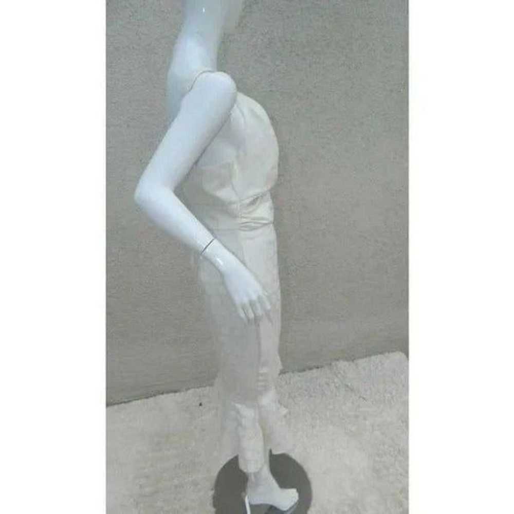 Bettie Page White Pin Up Pencil Dress Size 12 - image 7