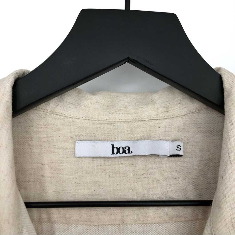 BOA Linen Blend Belted Jumpsuit Cream S - image 9