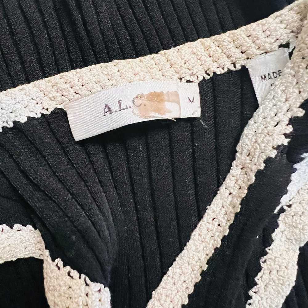 A.L.C Annina Ribbed Knit Midi Dress Size M Medium… - image 5