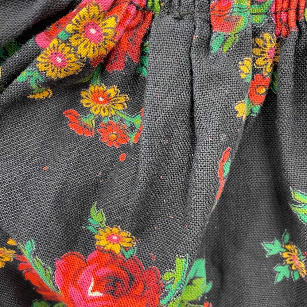 Vintage 60s Dress Fit & Flare Ditsy Floral Rose P… - image 12