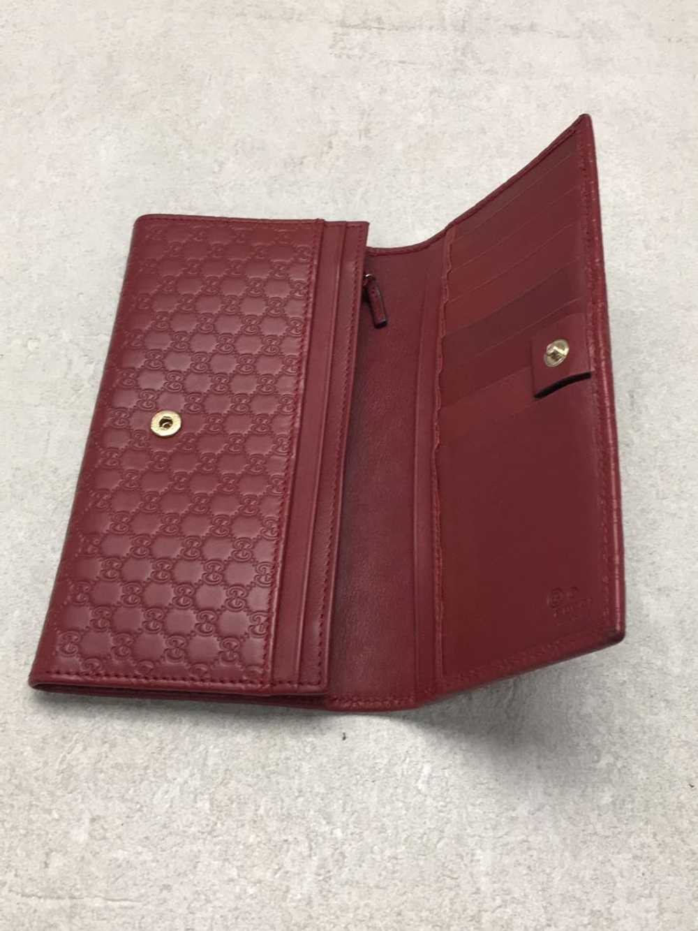 Gucci Long Wallet Guccisima Leather Red Clothing … - image 4
