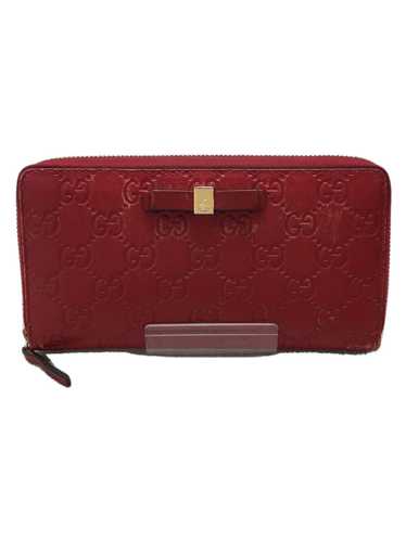 Gucci Long Wallet Shima Leather Red Clothing Acce… - image 1