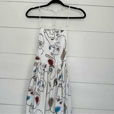 Bassike Women’s 0 Faces Print Knot Maxi Flawed Dr… - image 1