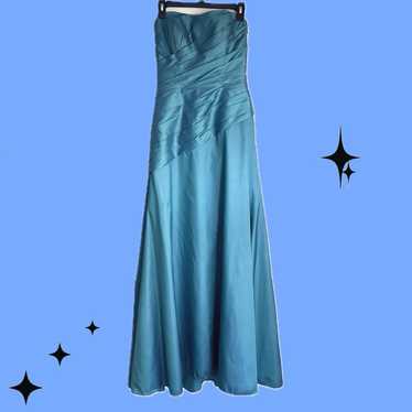 Teal Full-Length Formal Dress