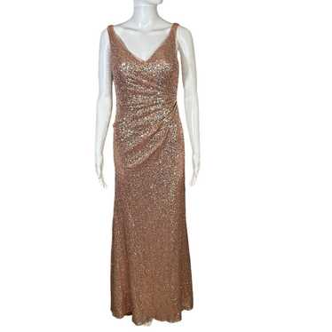 alfred angelo Peachy Sequence Prom/bridesmaid/form