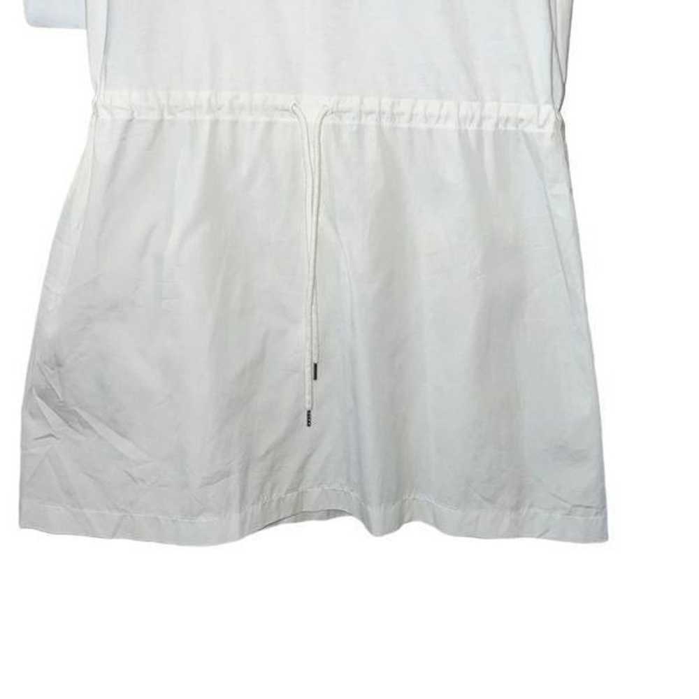 See by Chloe Drawstring T-Shirt Dress White Embro… - image 4