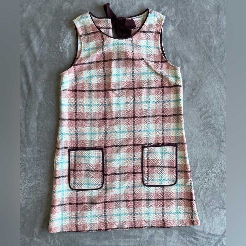 Roller Rabbit tweet pink mini shift dress with po… - image 1