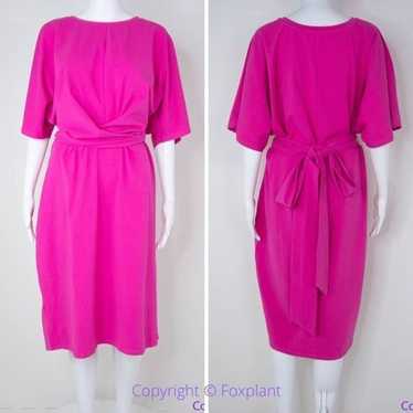 NEW Eloquii Pink Cross Front Flutter Sleeve Dress… - image 1