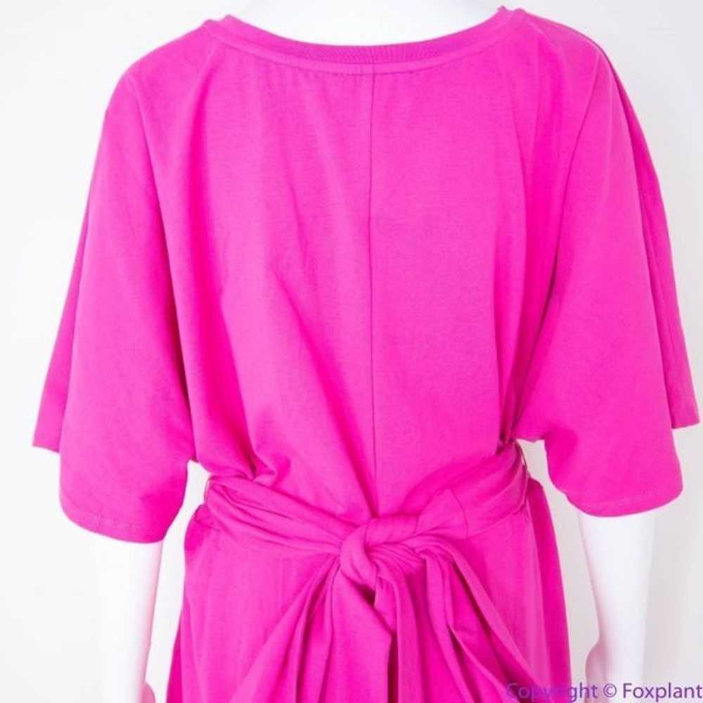 NEW Eloquii Pink Cross Front Flutter Sleeve Dress… - image 6