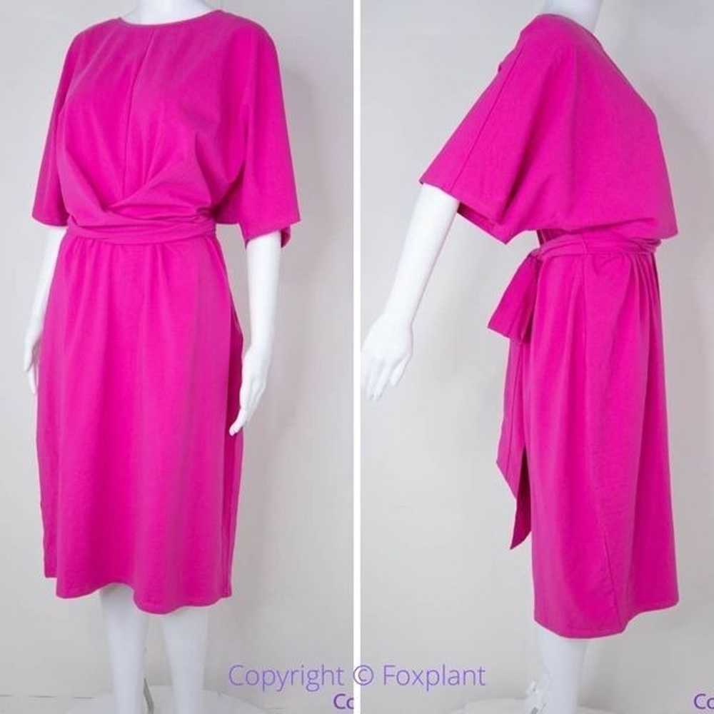 NEW Eloquii Pink Cross Front Flutter Sleeve Dress… - image 8