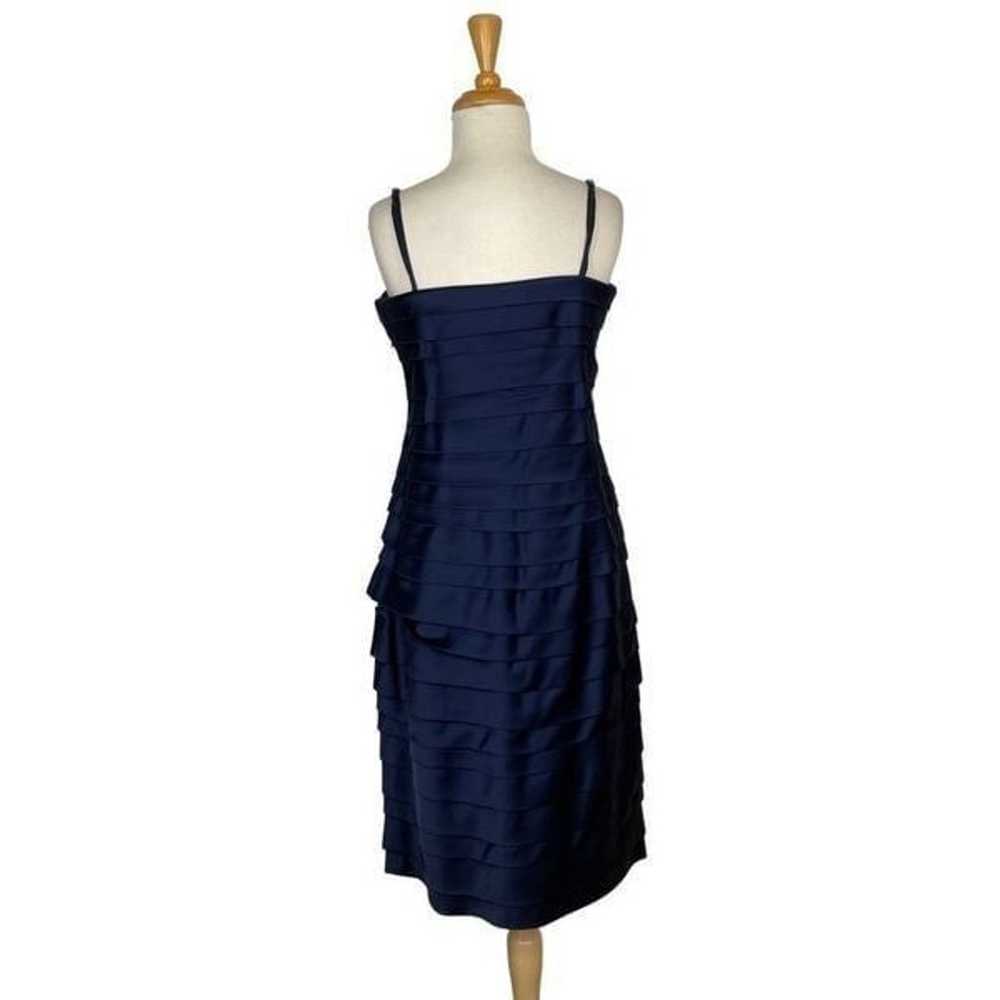 Calvin Klein M VTG 12 Navy Bandage Dress Sleevele… - image 4