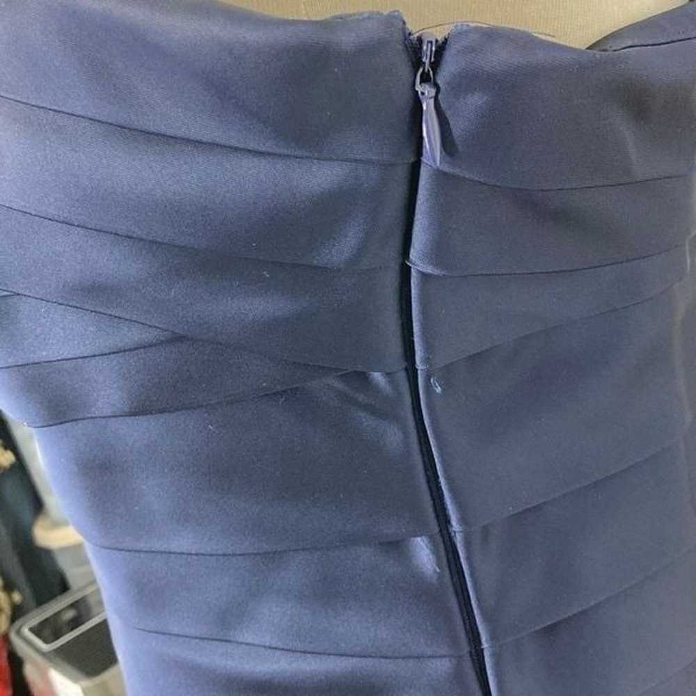 Calvin Klein M VTG 12 Navy Bandage Dress Sleevele… - image 5