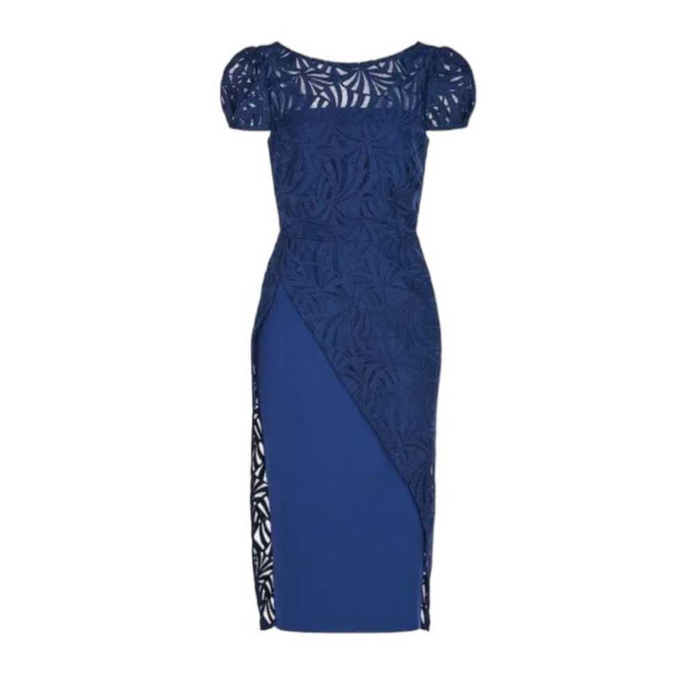 Kay Unger Zelda Dress Women's Size 0 Blue Lace Sh… - image 10