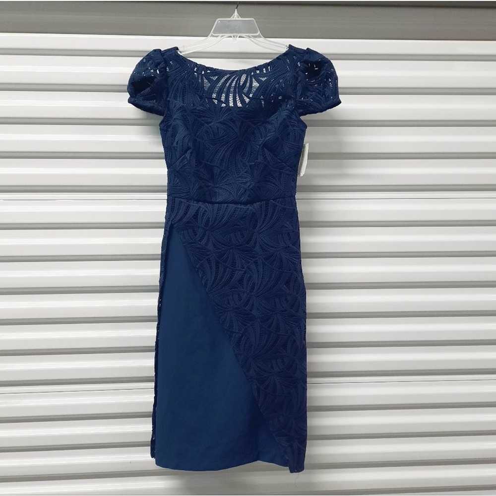 Kay Unger Zelda Dress Women's Size 0 Blue Lace Sh… - image 6