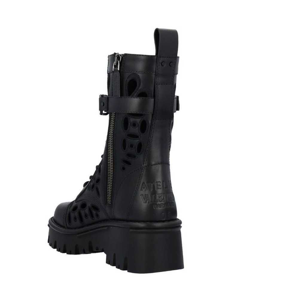 Valentino Garavani Leather biker boots - image 3