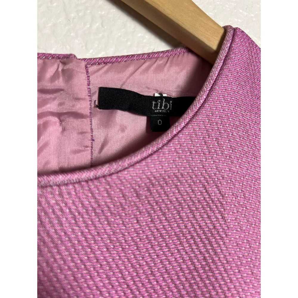 TIBI Simona Sleeveless Pink Origami Dress Size 0 - image 6